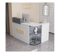 KXKJRYB Bancone Reception Bianco Scrivania Multiuso Per Computer Cassa Reception Per Parrucchieri Per Negozio Banco Vendita-B