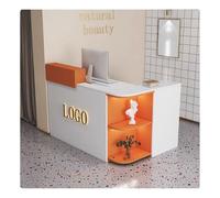 KXKJRYB Bancone Reception Bianco Scrivania Multiuso Per Computer Cassa Reception Per Parrucchieri Per Negozio Banco Vendita-A