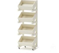 KXKJRYB Libreria Verticale Angolo Scaffale A Scala Portaoggetti A Forma Scatola Autoportante Salvaspazio Per Soggiorno Marrone Vintage-D