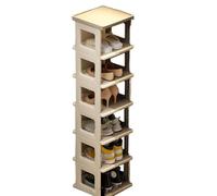 KXKJRYB Scarpiera In Acrilico A 4 Ripiani Verticale Trasparente Moderna, Sottile Organizer Indipendente Scomparsa Per Tacchi Stivali Pantofole-B