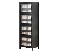 KXKJRYB Scarpiera Moderna Scaffale Modulare Con Ripiani In Legno Organizer Per Scarpe Mensola Espositiva Salvaspazio Multifunzionale-C