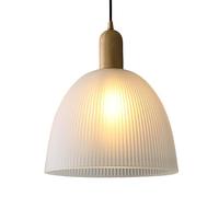 KXKLGWHN Corpo lampada creativo in legno massello, paralume in vetro, lampadario in stile retrò giapponese, lampada a sospensione a testa singola con vite E27, apparecchi di illuminazione decorativa p