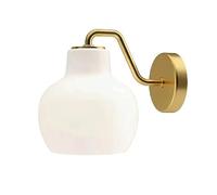 KXKLGWHN Lampada da parete in metallo in stile nordico, applique da parete con paralume in vetro avorio, lanterna da parete con sorgente luminosa E27, applique da parete decorata da studio camera da l
