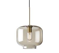 KXKLGWHN Lampadari in vetro stile semplice, paralume in vetro per lampada a sospensione con personalità creativa, lampada a sospensione singola con base E27, apparecchi di illuminazione decorativa per