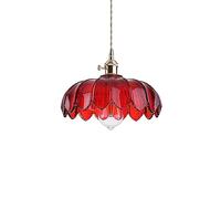 KXKLGWHN Lampadario in Stile Nordico, Paralume Creativo in Vetro colorato, Lampada a Sospensione a soffitto con Montaggio a Incasso, Lampada a Sospensione a estremità Singola con Vite E27, apparecchi