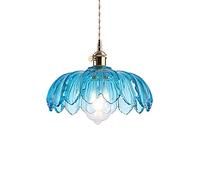 KXKLGWHN Lampadario in Stile Nordico, Paralume Creativo in Vetro colorato, Lampada a Sospensione a soffitto con Montaggio a Incasso, Lampada a Sospensione a estremità Singola con Vite E27, apparecchi