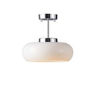 KXKLGWHN Lampadario in stile retrò, paralume ovale creativo in vetro a sospensione, lampada da soffitto a incasso, lampada a sospensione singola con base E27, apparecchi di illuminazione decorativa pe