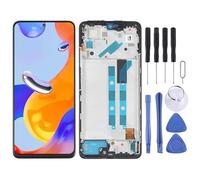 KXPASUKOJX Schermo LCD Schermata LCD AMOLED per per Xiaomi Redmi Nota 11 PRO 4G / Redmi Nota 11E PRO 5G / Poco X4 PRO 5G / Redmi Nota 11 PRO+ 5G India Digitalizzatore Assemblaggio Completo con Frame