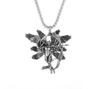 KXQYIKYI Accessorio Sterling Argento Guardian ALINI ALINI CRIDULE Pendant Archangel Saint Gabriel Paladin NACCHLACA GIETRI E Donne Amulet Christian