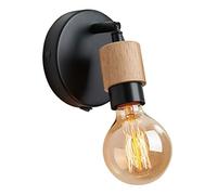 KXQYIKYI American Rural Wall Sconce, Light Wooden Mount Light, Nostalgic Retro Simple Lighting Freeture, Soggiorno Bar Bar Industrial Single Head Lamp Lampada E27, lampadario