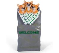 KXQYIKYI Arredamento del Portico Porta Creativa Ombrello, Supporto per Ombrello Hotel/Home/Negozio/Foyer, Secchio Ombrello Decorazione del Cane a Pavimento di Resina