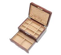 KXQYIKYI BGFYUSF Valet retrò per uomini/donne Sleeken-Organizer Elegante scatola in legno per display per orologi telefonici Occhiali da sole Anelli di portafoglio di gioielli Collana più piccola ,
