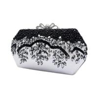KXQYIKYI Bow Pearl S Diamond Dining Borse fatto a mano Testamento per perline Banchetto Abito da sera Clutch