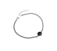 KXQYIKYI Bracciale in argento sterling S925 rotondo rotondo a cinque punte versatile accessori versatili semplici