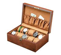 KXQYIKYI Case d'oro dell'orologio Vintage Orologio in Legno Scatola di stoccaggio Scatola di Orologio in Legno in Legno in Legno Collana Bracciale Box
