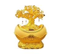 KXQYIKYI Decorazione dell'albero della Fortuna citrino, con Ornamento dell'albero di Cristallo di lingotti d'oro, Albero di Cristallo di Artigianato per l'inaugurazione della casa,