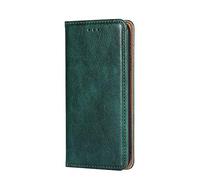 KXQYIKYI Flip Custodia per iPhone 15 Pro Max/15 Pro/15 Plus/15, custodia in pelle del telefono del portafoglio con coperchio protettivo a prova di shock per shock corto completo, verde, 15 Pro Max