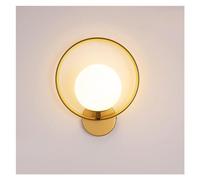 KXQYIKYI Lampada a Muro LED LAMPAGGI Sfera Sfera Sconce - Luci da Parete Globale con Arredamento ad Anello in Metallo - Festa per Specchio vanità del Bagno di metà secolo per Camera da