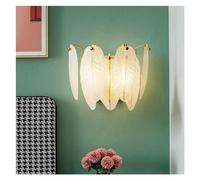KXQYIKYI Lampada a Parete Crystal Glass Glass Sconce Alimenti CRIDULE FULE CRIDULE ALLUMINE - Luci Eleganti postgold, per Camera da Letto Soggiorno Codro Distinzione del Bagno Lanterna, E14