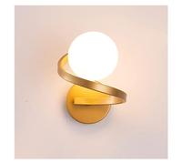 KXQYIKYI Lampada da parete a globo di metà secolo, lampada da bagno, vanità, per soggiorno, camera da letto, comodino da parete, luce specchio bagno (colore: scuro)