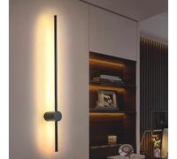 KXQYIKYI Lampada da parete a LED per interni girevole a 360°, lunga banda, moderna per corridoio, camera da letto, luce notturna in alluminio (luce bianca calda, 80 cm)