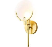 KXQYIKYI Lampada da Parete del Vento Nordico a Parete Light Nordic, Semplice Paralume Scada corridoio Scala Dorata SCONCI CONCHIO CAMERE LIMARE LAMPIONE, E14 Light Source Fonte Disprimi