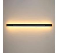 KXQYIKYI Lampada da Parete Lampada da Parete per Interni Lampadari Moderni ad Angolo a LED Luce Nera Lunga Striscia lineare dimmerabile Lampade da Bagno per Camera da Letto Soggiorno (Oro,60CM)