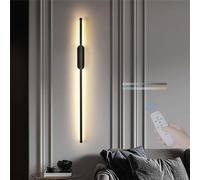 KXQYIKYI Lampada da Parete Lampade da Parete a LED Linea Moderna per Interni Applique dimmerabili Camera da Letto in Alluminio con Telecomando Corridoio per Soggiorno Scale Corridoio (Oro, 100 cm)