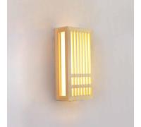 KXQYIKYI Lampada da Parete per Interni, Applique, Applique in Legno Giapponese, lampade a LED da 8 W, con Paralume in Acrilico, per corridoio, Soggiorno, Camera da Letto e Altro Ancora (Luce Calda)