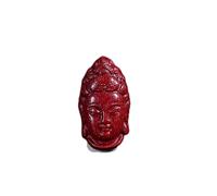 KXQYIKYI Lucky Charms per il braccialetto che produce cinabar Buddha Head Monk Accessori Meditazione Ornamento Bracciale e crafting Collana Bracciale Attira ricchezza, 9# Cinnabar