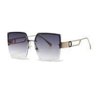 KXQYIKYI Lusso Quadrato Occhiali Da Sole Donne Moda Gradiente Rimless Occhiali Da Sole Per Gli Uomini Vintage Outdoor Shades UV400