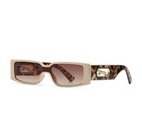 KXQYIKYI Lusso Quadrato Piccolo Telaio Occhiali Da Sole Donne Uomini Moda Vintage Viaggi Leopard Testa Occhiali Da Sole Per Maschio UV400