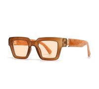 KXQYIKYI Moda Quadrato Donne di Lusso Occhiali Da Sole Vintage Candy Color Clear Gradient Eyewear Uomini Punk Occhiali Da Sole