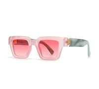 KXQYIKYI Moda Quadrato Donne di Lusso Occhiali Da Sole Vintage Candy Color Clear Gradient Eyewear Uomini Punk Occhiali Da Sole