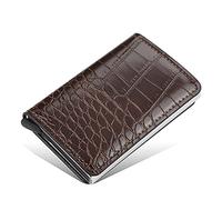 KXQYIKYI Nuovo portafoglio di carta di credito in metallo in alluminio Mini carta da portafoglio Women Wallet Smart Business Card Wallet