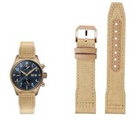 KXQYIKYI Nylon Leather Watchband 20mm 21mm 22mm Fit per iwc le petit principe grande pilota top pistola IW3777 Black Sport Canvas Watch Strap