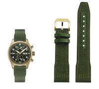 KXQYIKYI Nylon Leather Watchband 20mm 21mm 22mm Fit per iwc le petit principe grande pilota top pistola IW3777 Black Sport Canvas Watch Strap