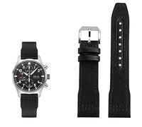 KXQYIKYI Nylon Leather Watchband 20mm 21mm 22mm Fit per iwc le petit principe grande pilota top pistola IW3777 Black Sport Canvas Watch Strap