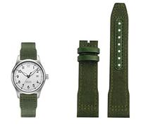 KXQYIKYI Nylon Leather Watchband 20mm 21mm 22mm Fit per iwc le petit principe grande pilota top pistola IW3777 Black Sport Canvas Watch Strap
