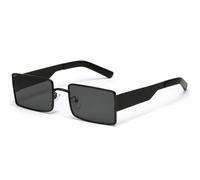KXQYIKYI Occhiali da sole quadrati da donna retrò occhiali da sole in metallo occhiali da sole classici vintage UV400 Outdoor Shadow