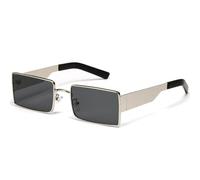 KXQYIKYI Occhiali da sole quadrati da donna retrò occhiali da sole in metallo occhiali da sole classici vintage UV400 Outdoor Shadow