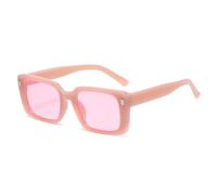 KXQYIKYI Occhiali da sole quadrati rivetto vintage donna personalità occhiali da sole femminile moda arancione retrò