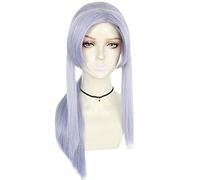 KXQYIKYI Owari No sereph of The End Ferid Bathory Silver Long Cosplay Calore Resistente al Calore Ai Capelli Sintetici Carnevale Halloween Party + Wig cap