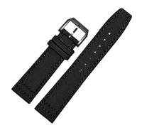 KXQYIKYI Per iwc pilot spitfire timezone topgun cinghie verdi cinture nere cinghie da polso orologio da polso 20mm 21mm 21 mm 22mm Nylon tela watch banda in tessuto