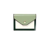 KXQYIKYI Porta carte da donna Portamonete corto da donna Portamonete in pelle PU con fibbia multifunzione Pacchetto di carte multifunzione Mini portafoglio (Colore : Green)
