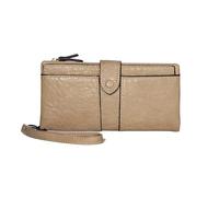 KXQYIKYI Portafogli da polso da donna, portafoglio lungo con pochette e porta carte staccabile di grande capacità (azzurro), kaki