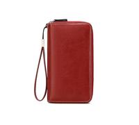 KXQYIKYI Portafoglio da donna con pochette RFID, porta carte di credito in pelle con blocco RFID, porta carte di credito di grande capacità (nero)