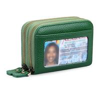 KXQYIKYI Portafoglio da donna Porta carte di credito compatto in pelle con blocco RFID Porta carte di credito compatto con finestra ID