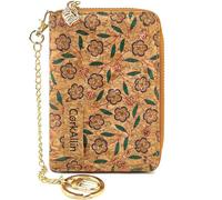 KXQYIKYI Portafoglio in sughero, borsa da donna design sottile con cerniera con porta carte portamonete portamonete regalo ecologico