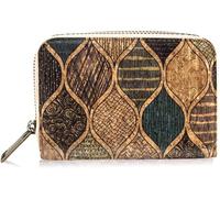 KXQYIKYI Portafoglio in sughero, portamonete da donna design sottile con cerniera con portacarte portamonete portamonete regalo ecologico, multicolore 01-3